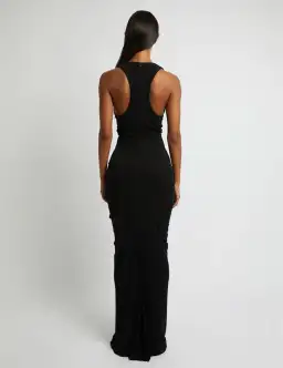 Christopher Esber Black Draped Maxi Size 8 for rent on The Volte - image 3