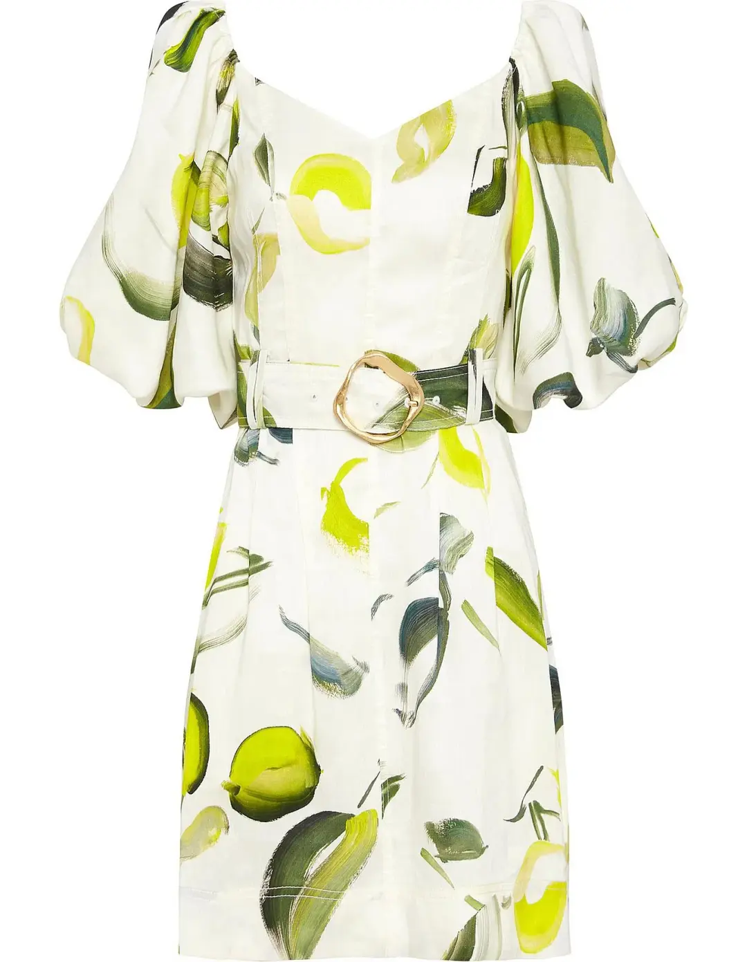 Aje Zest Mini Dress Tropical Lime Size 8 for rent on The Volte - main image