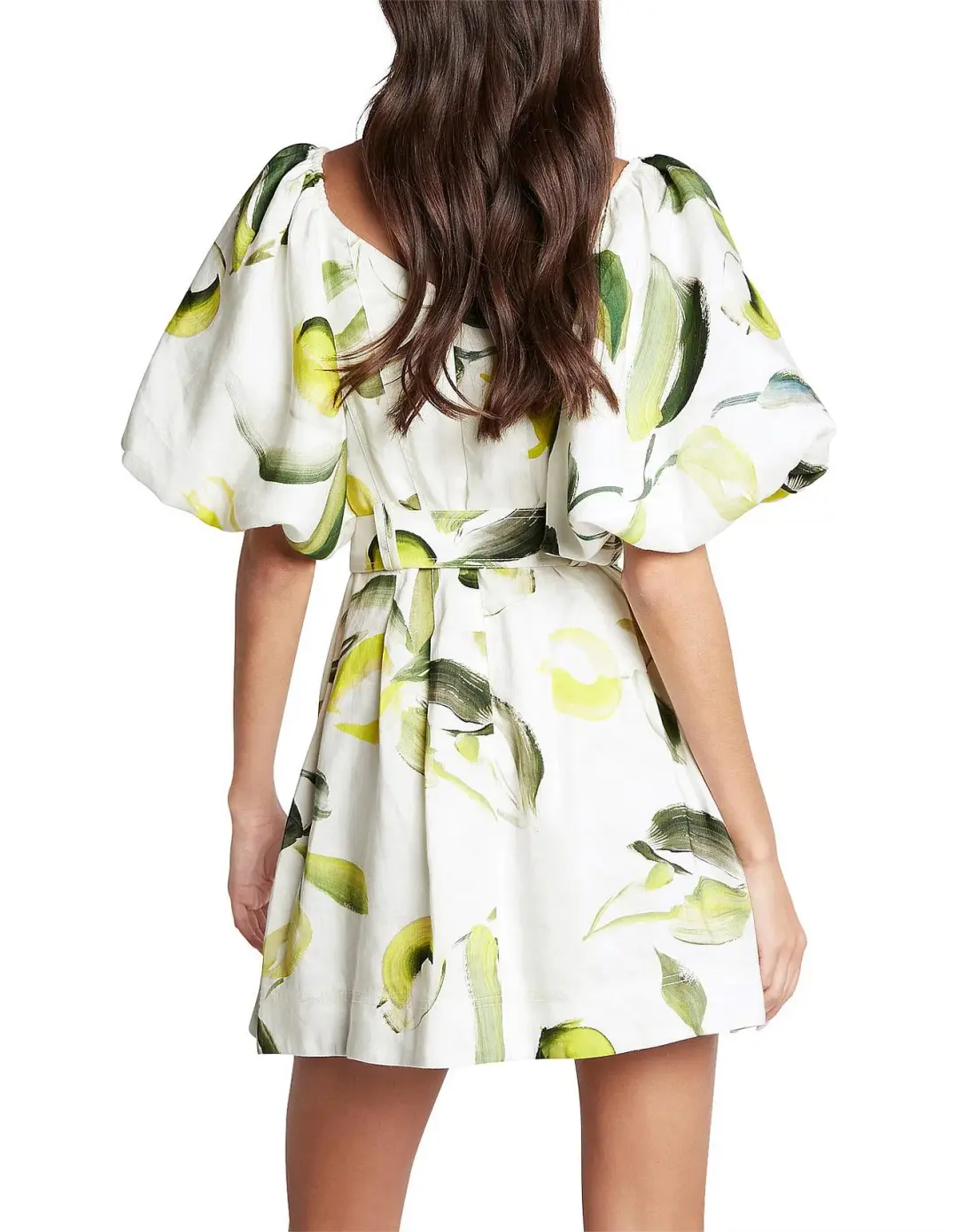 Aje Zest Mini Dress Tropical Lime Size 8 for rent on The Volte - main image