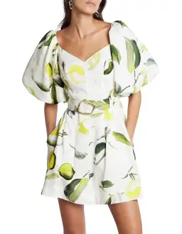 Aje Zest Mini Dress Tropical Lime Size 8 for rent on The Volte - image 3