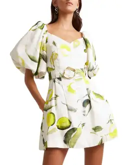 Aje Zest Mini Dress Tropical Lime Size 8 for rent on The Volte - image 1