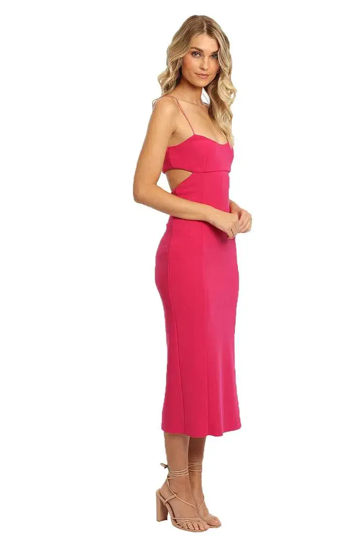 Bec & Bridge Amelie Panel Dress Pink Size 8 - Image 4