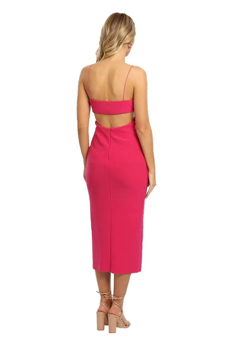 Bec & Bridge Amelie Panel Dress Pink Size 8 - Image 5