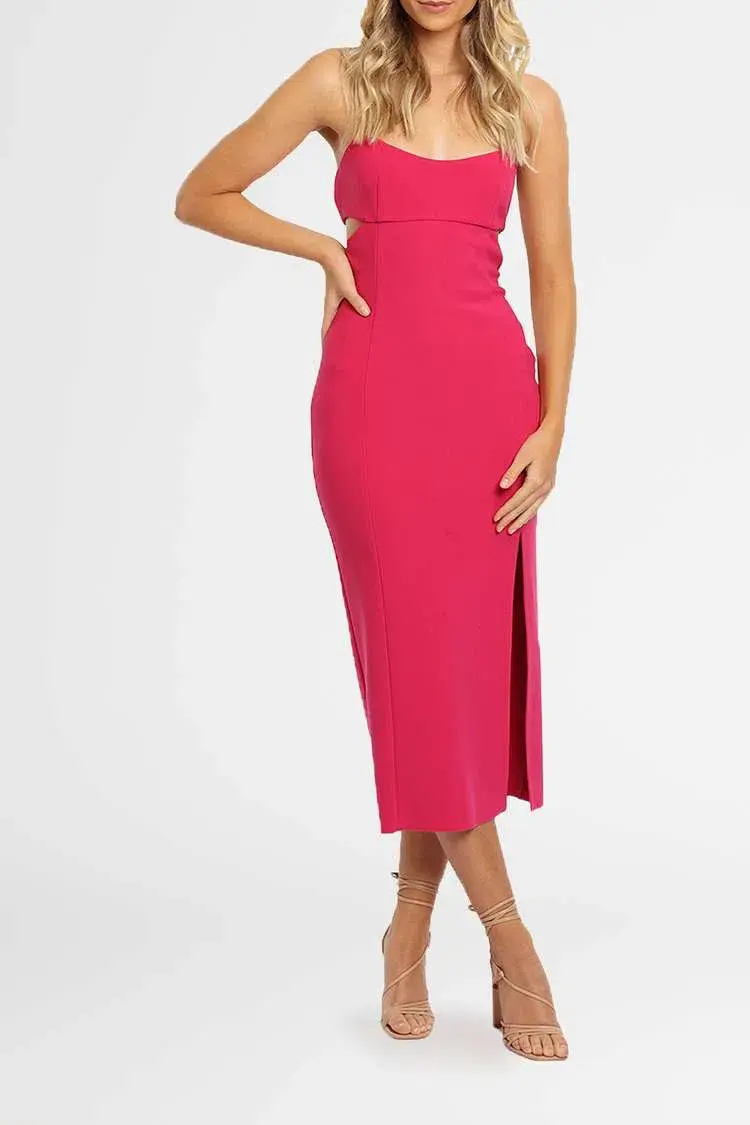 Bec & Bridge Amelie Panel Dress Pink Size 8 - Image 3