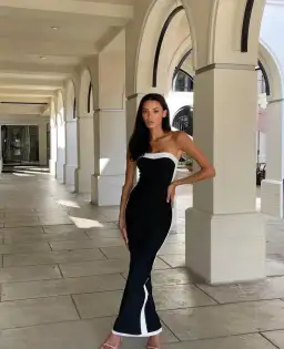 Bianca & Bridgett Ashley Dress In Black Size 6 for rent on The Volte - image 3