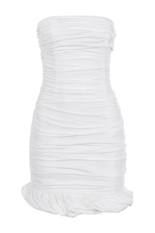 House of CB Rema Mini Dress White Size M Au 10  - Image 5