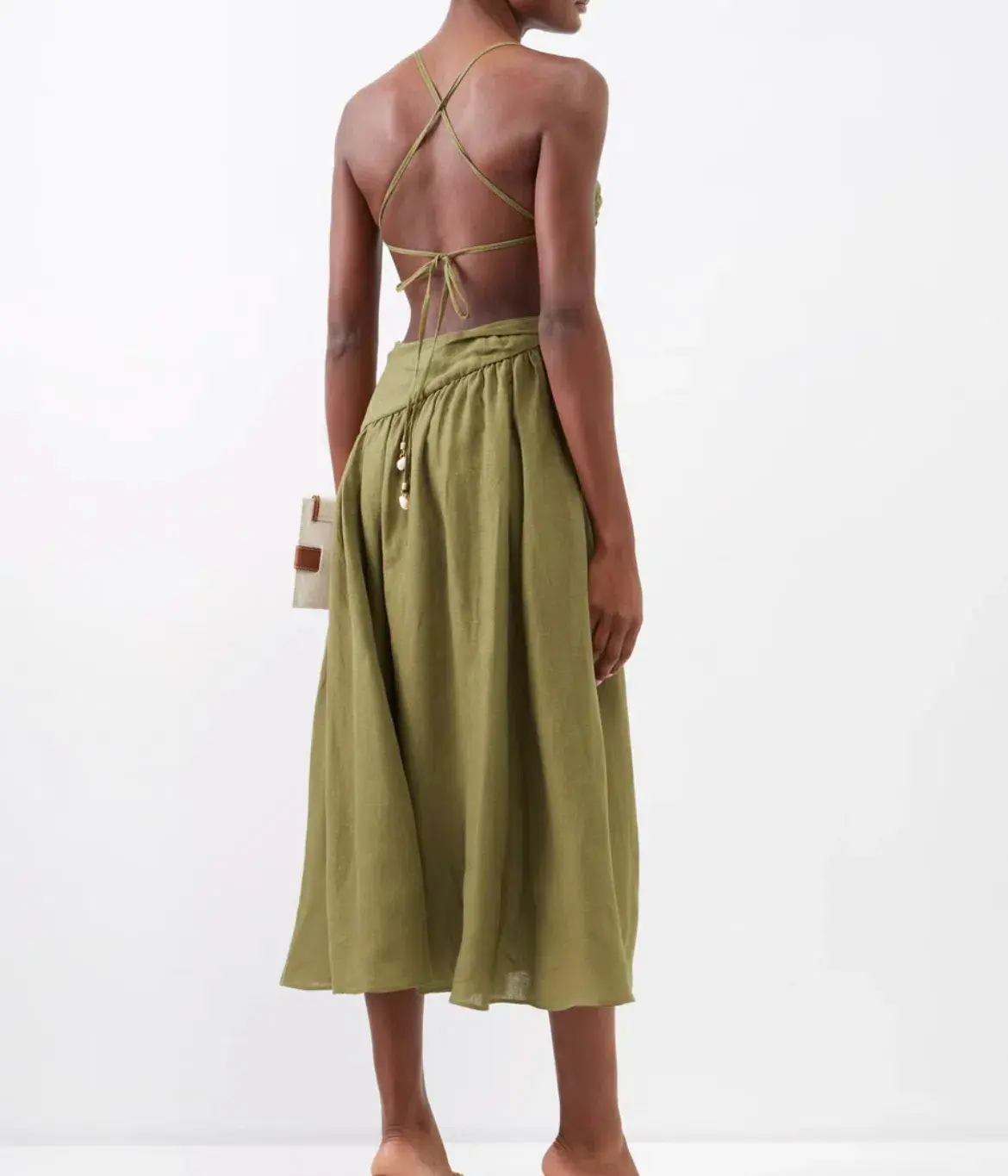 Zimmermann Asymmetrical Midi Dress Size 8 - Image 2