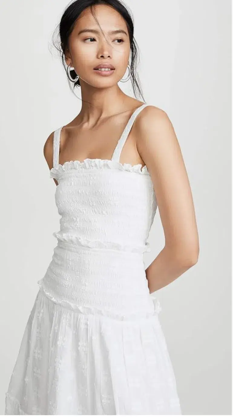 Steele Datsy Midi Dress White Size 6 for rent on The Volte - main image