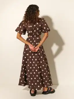Kivari Harper Maxi Dress Brown Print Size 6 for rent on The Volte - image 3