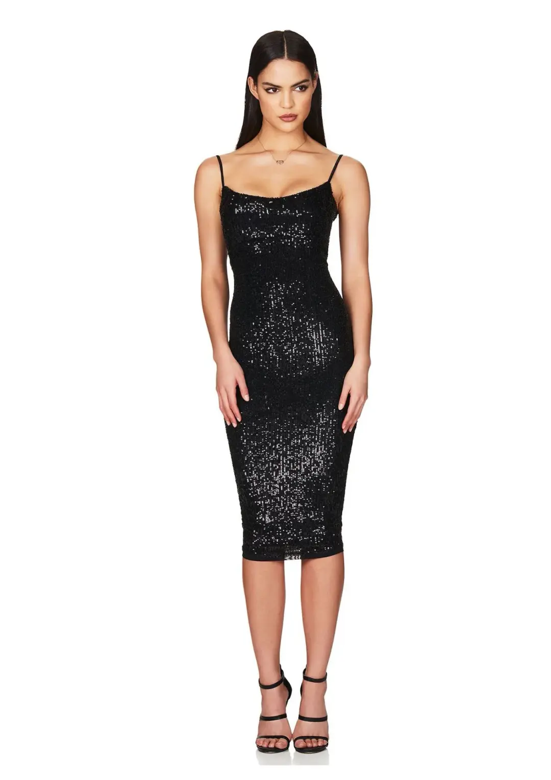 Nookie Lovers Midi Dress Black Size 8 for rent on The Volte - main image