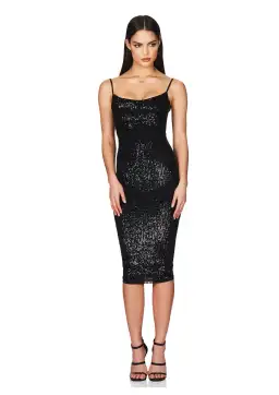 Nookie Lovers Midi Dress Black Size 8 for rent on The Volte - image 1
