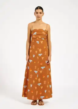 Roame Atlas Maxi Dress in Ceramica Desert Print
Size 1 / AU 8