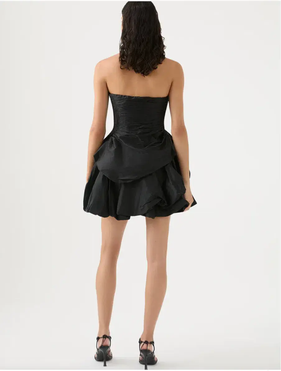 AJE Daybreak Strapless Mini Dress Black Size 8 - Image 2