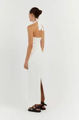 Dissh Willow Linen Long Dress White Size XS / AU 6 for rent on The Volte - image 3