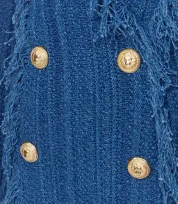 Balmain Knit Mini Dress Blue Size FR 38 / AU 10 for rent on The Volte - image 3