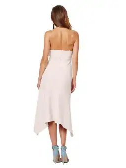 Bec & Bridge Lady Allure Cut Out Midi Dress in Bone Size 8 for rent on The Volte - image 3