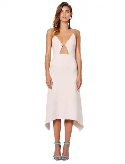 Bec & Bridge Lady Allure Cut Out Midi Dress in Bone Size 8 for rent on The Volte - image 1