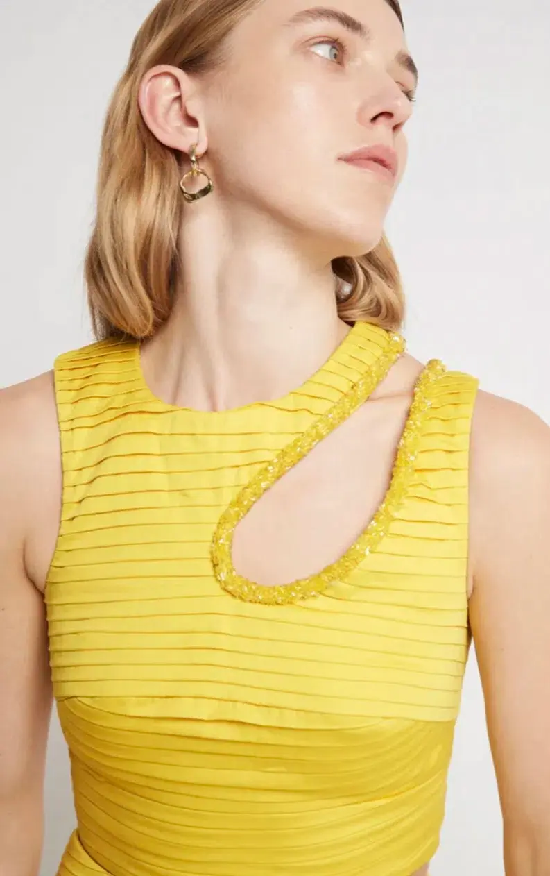 Aje Jolie Abstract Cut Out Top Size 14 & Jolie Asymmetric Midi Skirt Size 12 for rent on The Volte - main image