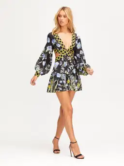 Alice Mcall Flower Girl Mini Dress Black Size 4