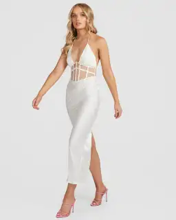 Derma Department Harlow Midi Dress White Size 10 for rent on The Volte - image 4
