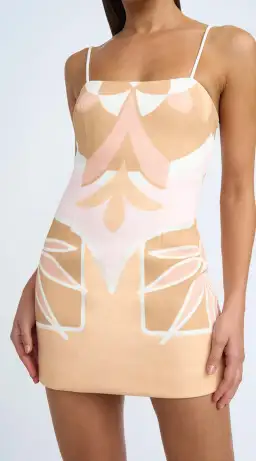 By Johnny Desert Blooms Shift Mini Dress Multi Size 10 for rent on The Volte - image 4