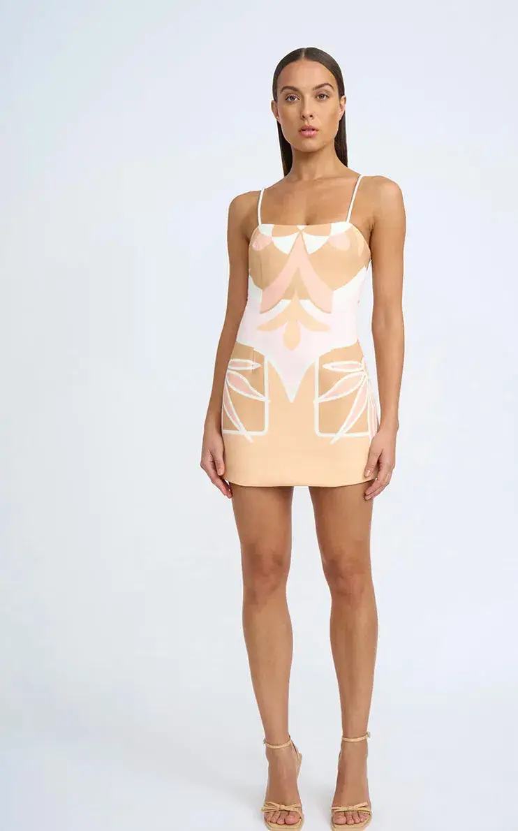 By Johnny Desert Blooms Shift Mini Dress Multi Size 10 for rent on The Volte - main image