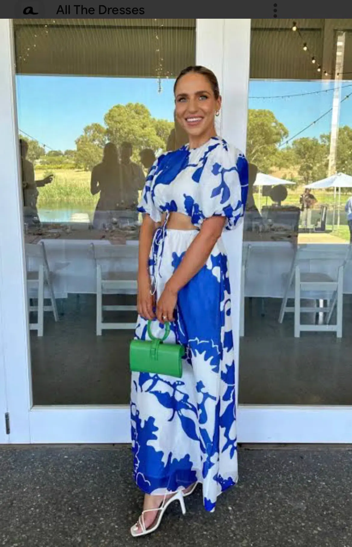 Sir the Label Vivi Puff Sleeve Maxi Dress Print Size 3 / AU 12 - Image 3