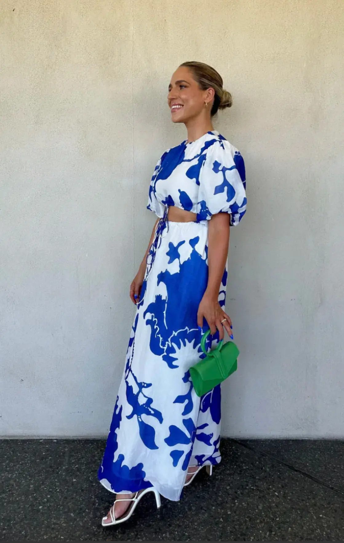 Sir the Label Vivi Puff Sleeve Maxi Dress Print Size 3 / AU 12 - Image 2