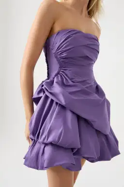 Aje Daybreak Strapless Mini Dress Deep Violet Size M / AU 10 for rent on The Volte - image 4