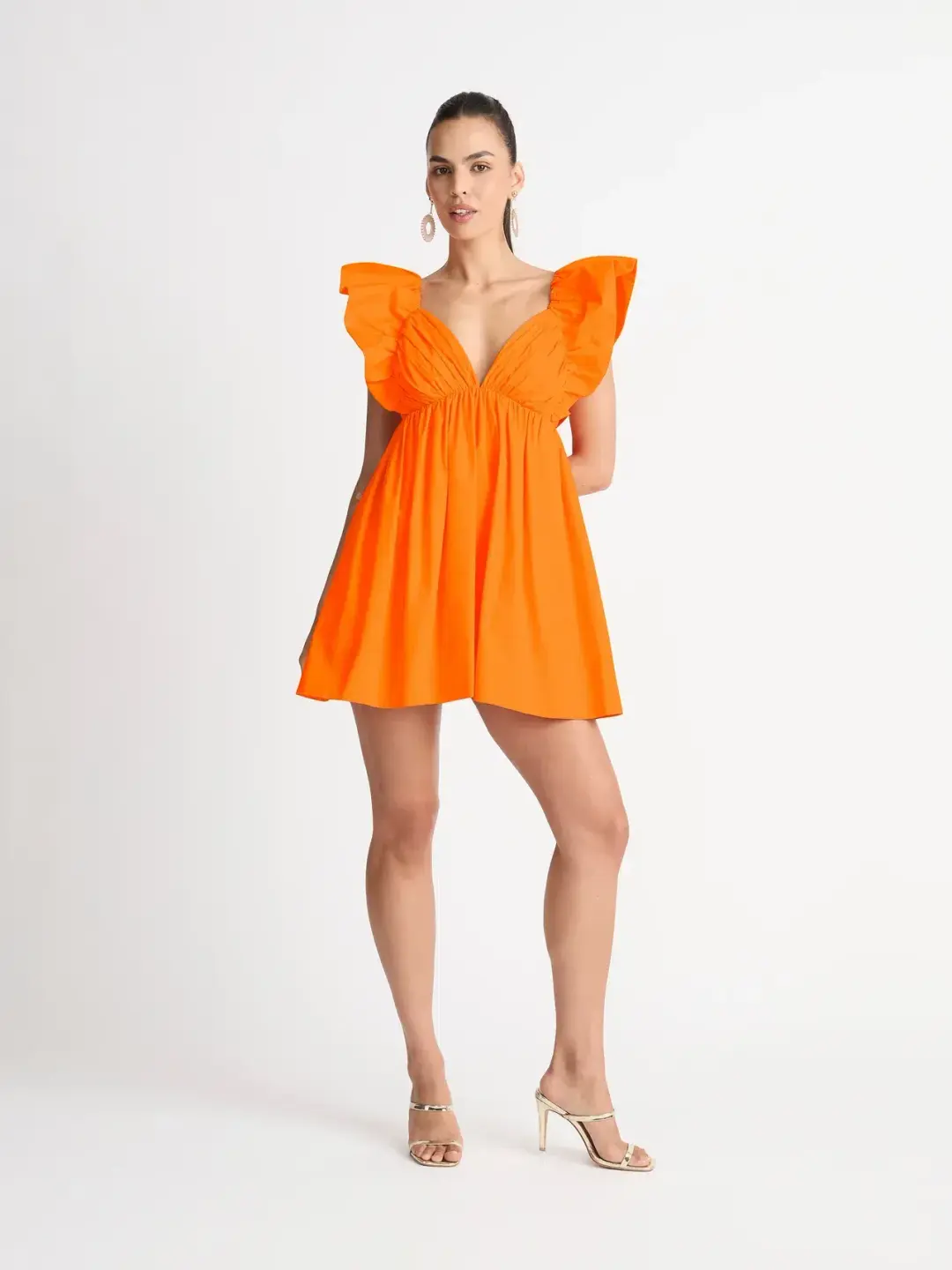 Sheike Bermuda Mini Dress Orange Size 10 for rent on The Volte - main image