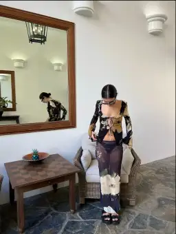 Isabelle Quinn Adeline Blouse & Marilyn Skirt Set Midnight Floral Size 8 for rent on The Volte - image 2