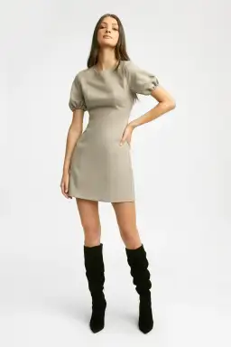 Kookai Stella Mini Dress Olive Size 10 for rent on The Volte - image 1