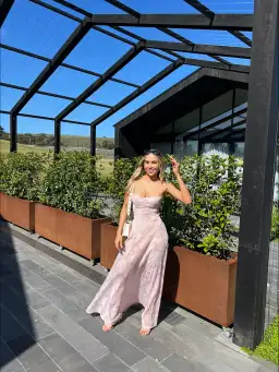 House of CB Seren Maxi Dress in Soft Pink Small /Au 8 for rent on The Volte - image 2