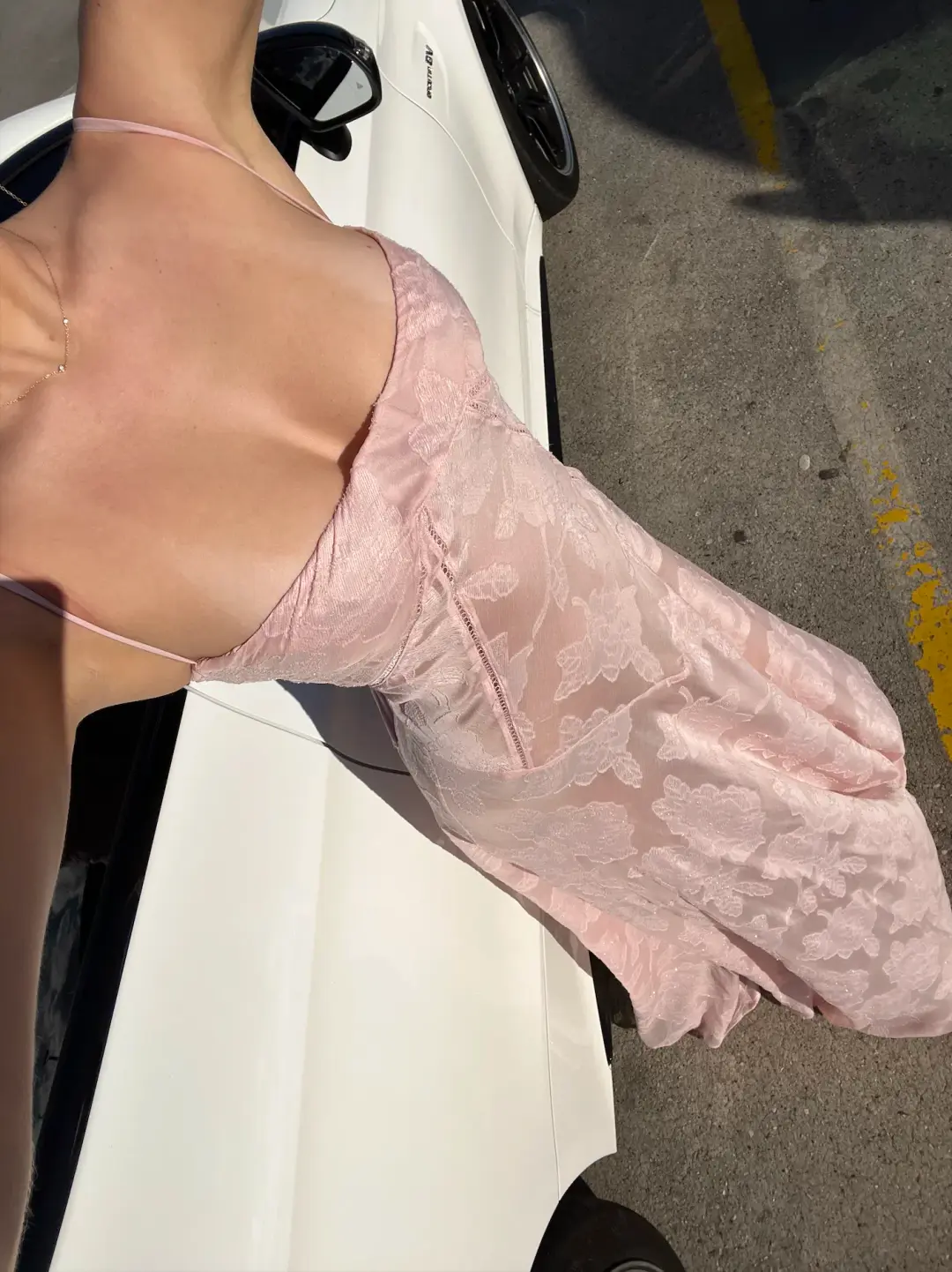 House of CB Seren Maxi Dress in Soft Pink Small /Au 8 for rent on The Volte - main image