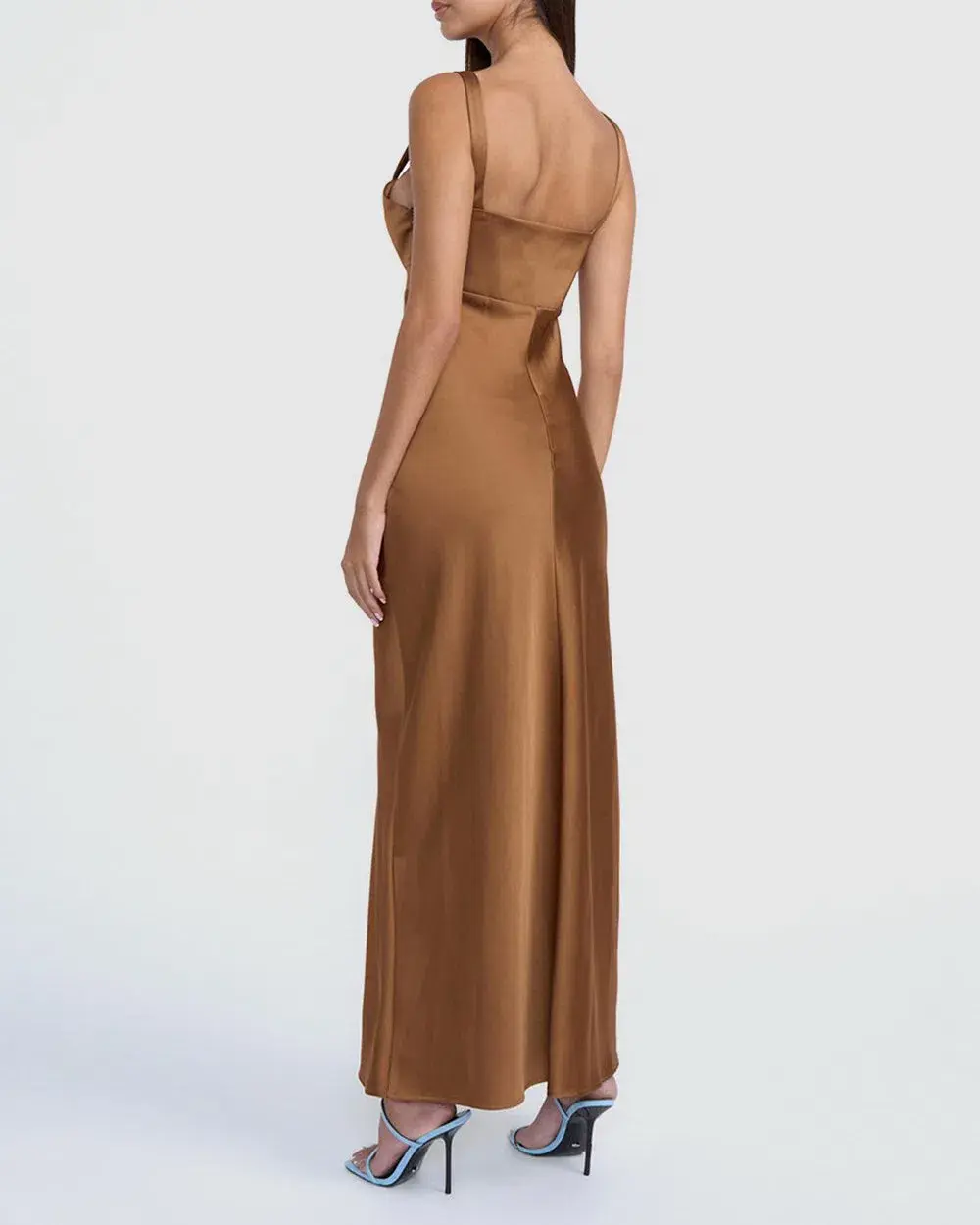 By Johnny Kristen Dress Coffee Size 8 for rent on The Volte - main image