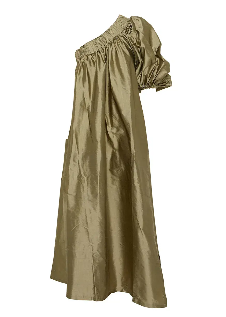 ARTCLUB Aster Dress Sage One Size for rent on The Volte - main image