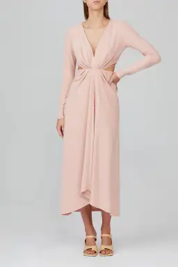 Acler Brighton Midi Dress Pink Size 6 for rent on The Volte - image 2