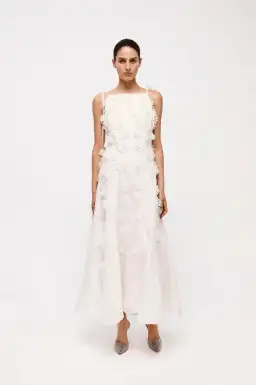 Rachel Gilbert Lorie Maxi Dress in Ivory Size 12 for rent on The Volte - image 1