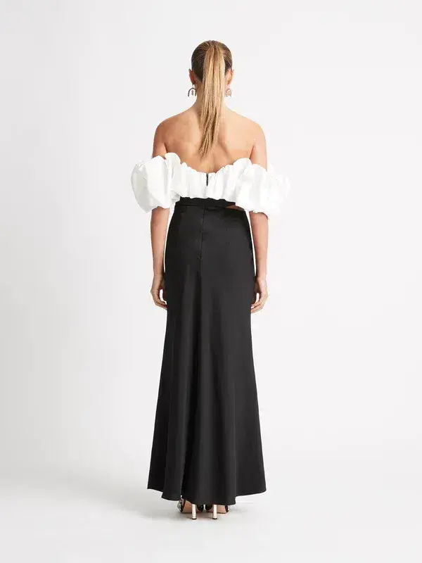 Sheike Margot Maxi Dress Black/White Size 8 for rent on The Volte - main image