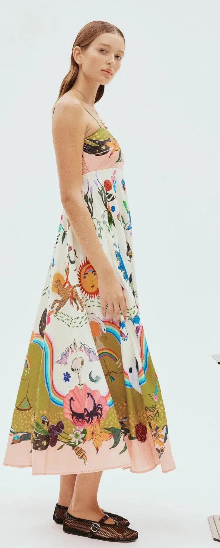 Alemais Evergreen Sundress Multi Print Size 10 for rent on The Volte - main image