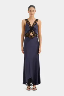 Sir the Label Aries Cut Out Gown Navy Size 2/AU 10 for rent on The Volte - image 1