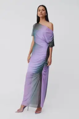 Suboo Olafur Dress Purple Multi Size L/Au 12 for rent on The Volte - image 2