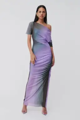 Suboo Olafur Dress Purple Multi Size L/Au 12 for rent on The Volte - image 1