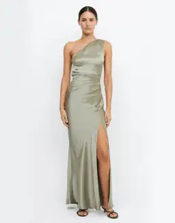 Bec & Bridge The Dreamer Asym Dress Sage Size 8 for rent on The Volte - image 1