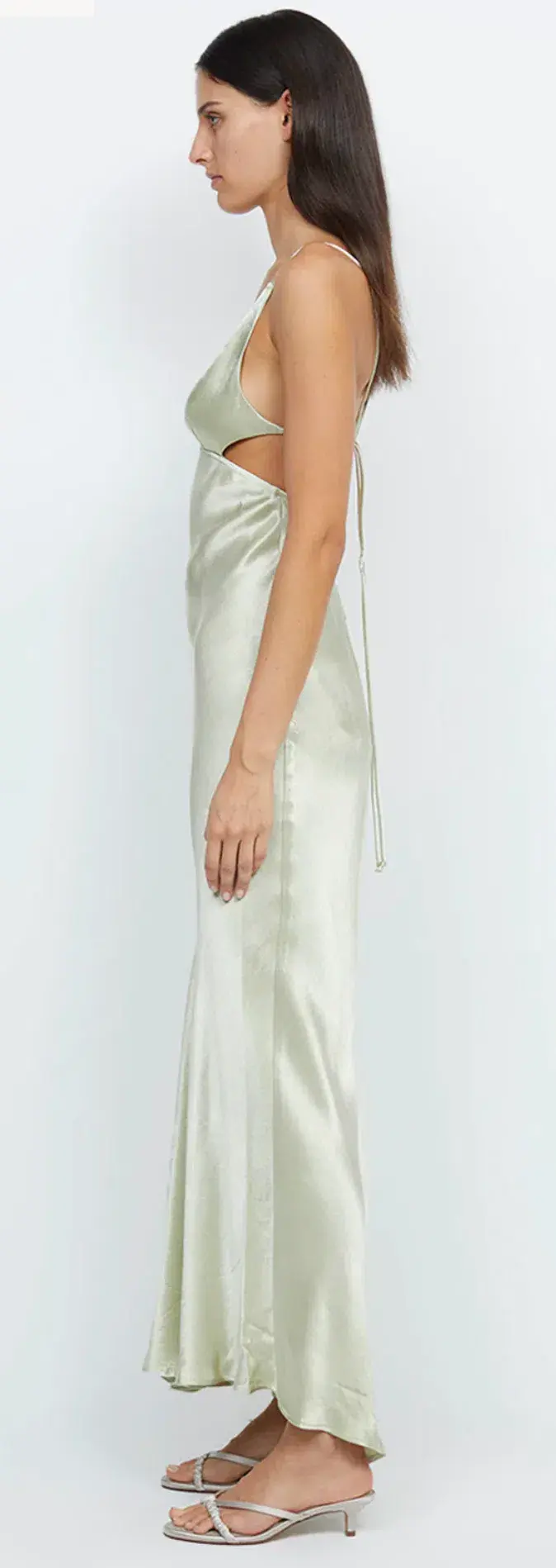 Bec & Bridge Indi Strappy Maxi Dress Honeydew Green Size 10 for rent on The Volte - main image