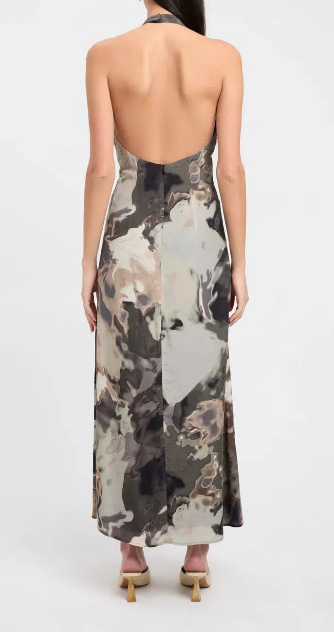 Kookai Lucia Deep Vee Dress Print Size 38 / AU 10 for rent on The Volte - main image