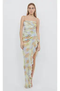 Bec & Bridge Zephy Asym Midi Dress Floral Size AU 8 for rent on The Volte - image 3