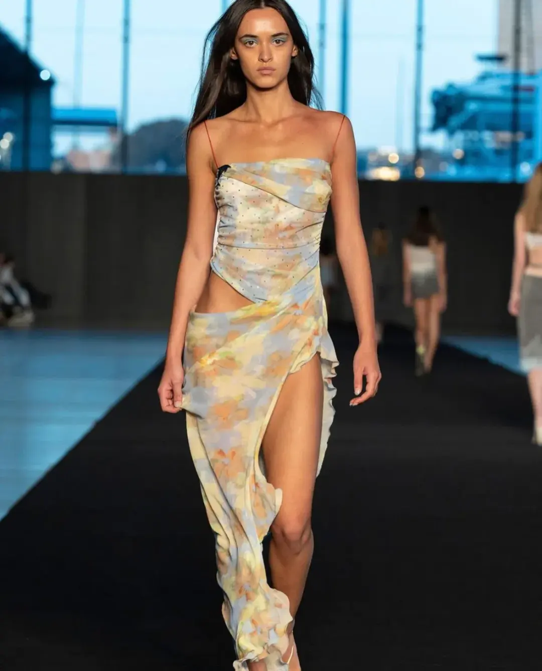 Bec & Bridge Zephy Asym Dress Floral Size AU 10 for rent on The Volte - main image