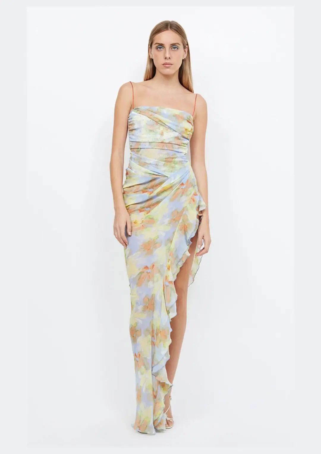 Bec & Bridge Zephy Asym Dress Floral Size AU 10 for rent on The Volte - main image