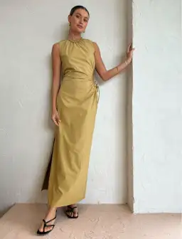 Sir the Label Dion Cut Out Maxi Dress Camel Size 6 for rent on The Volte - image 5